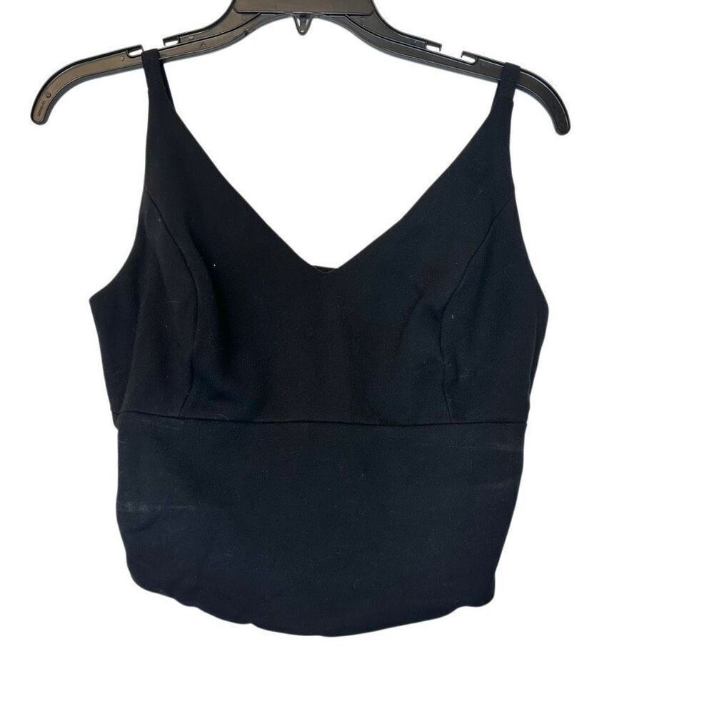 Cabi Corset Longline Bralette Ponte Crop Cami Tank Black Small